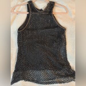 Vintage Emanuel Ungaro beaded top. Silk lined neck and arms. Worn Once. Size 14.